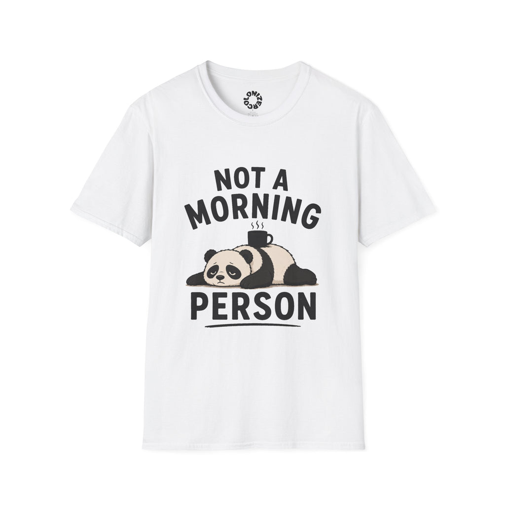 Not A Morning Person Panda T-Shirt — Funny Sleeping Panda Tee